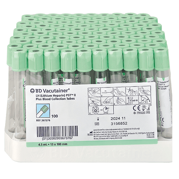 BD Becton DickinsonVacutainer PST II Röhrchen Li-Heparin (17 IU/mL) und TrenngelDocMed GmbH